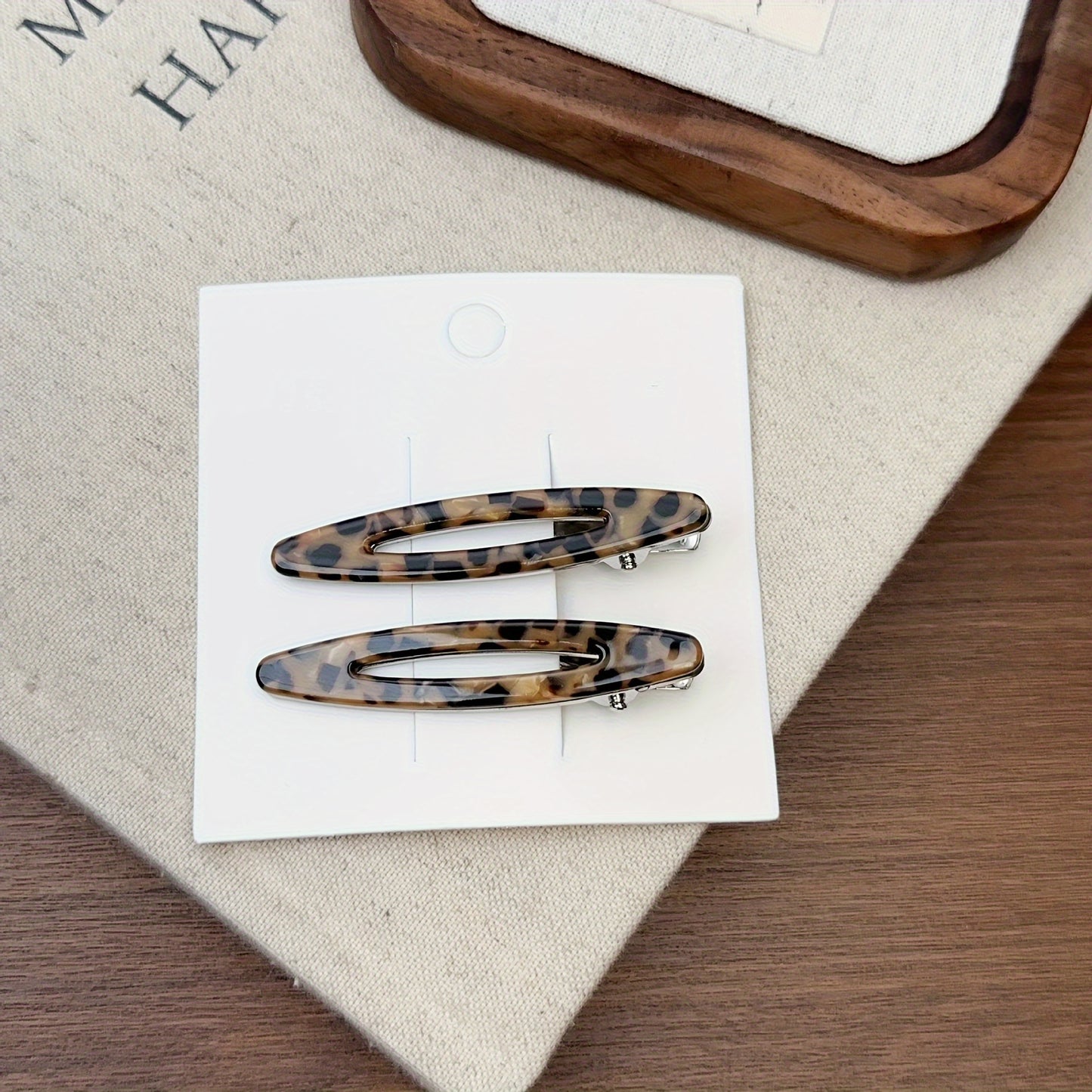 ✨ Chic & Clipped – 4PC Geometric Hair Clip Set