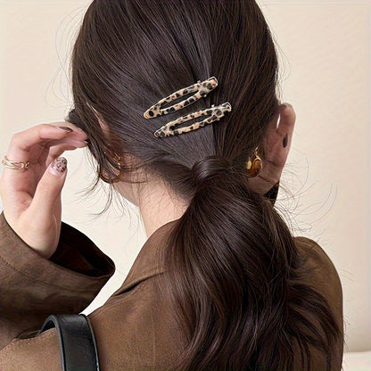 ✨ Chic & Clipped – 4PC Geometric Hair Clip Set