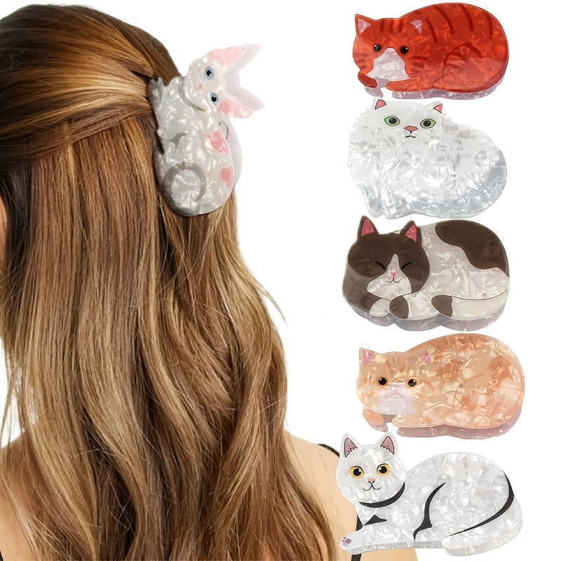 🐾 Purr-fectly Cute Cat Claw Clips – 6PC Set