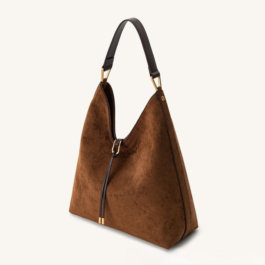 Real Leather Crossbody Tote – Chic & Spacious
