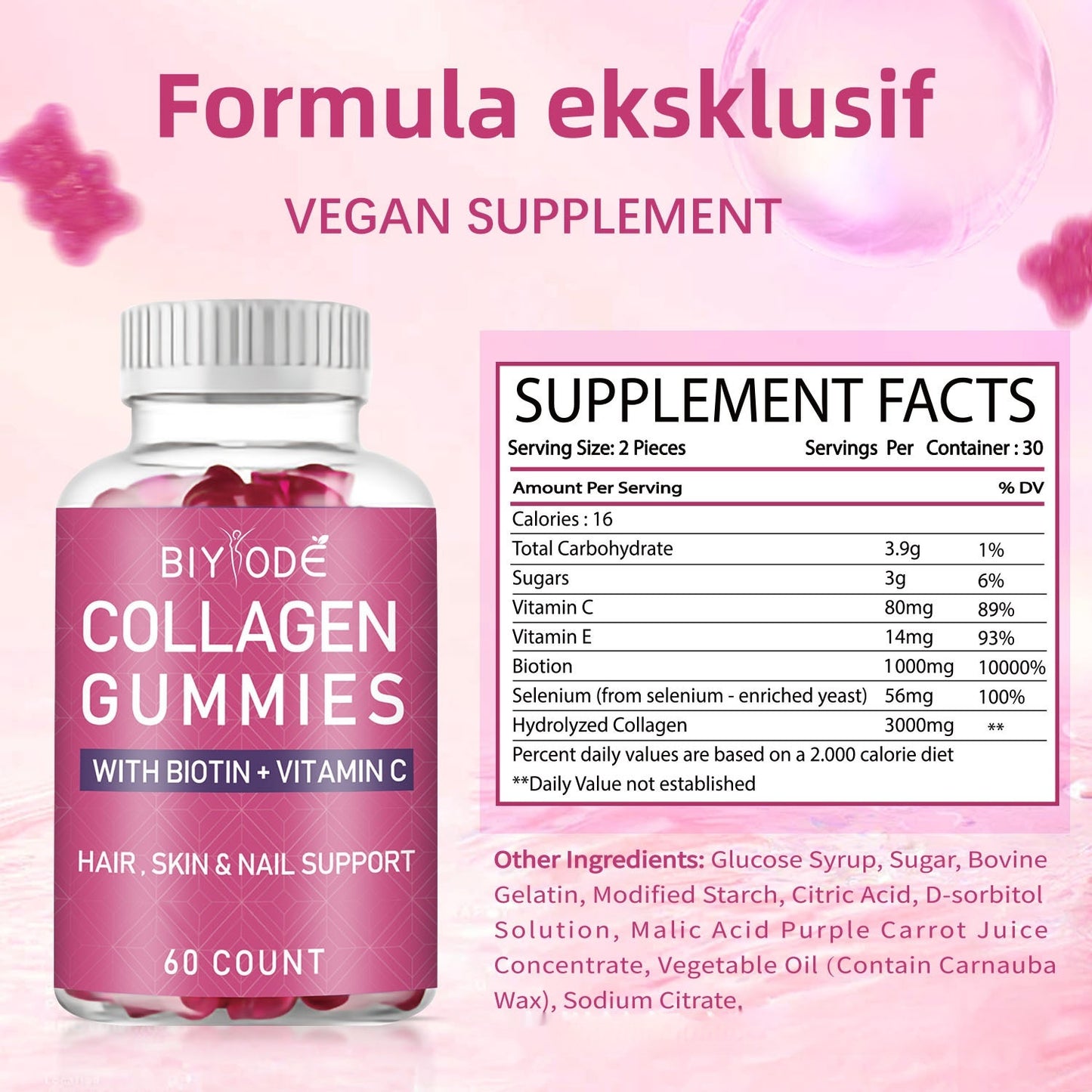 Collagen Gummies with biotin + vitamin c