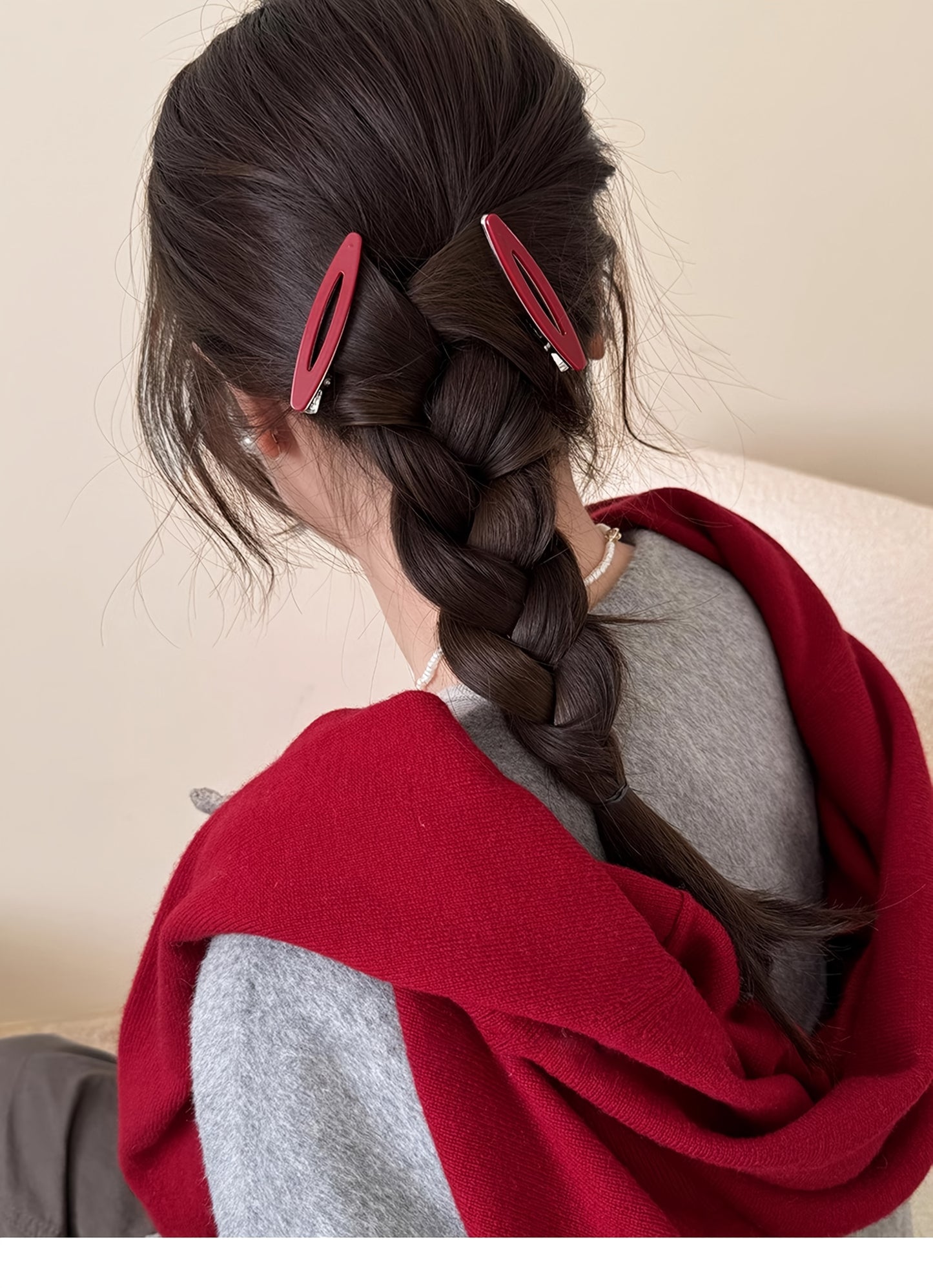 ✨ Chic & Clipped – 4PC Geometric Hair Clip Set