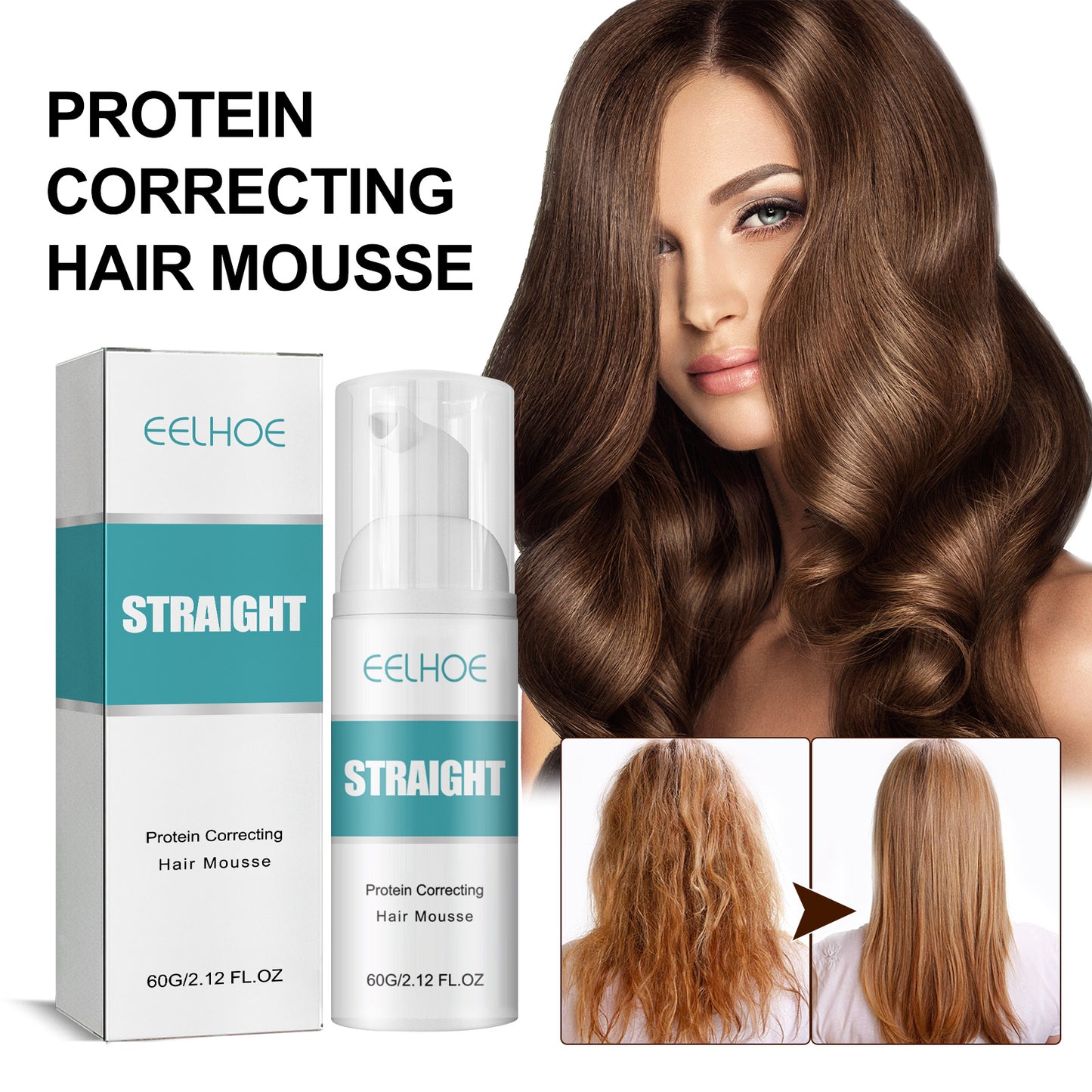 EELHOE Hair Conditioner Smoothes Frizz And Split Ends Repairs Damaged