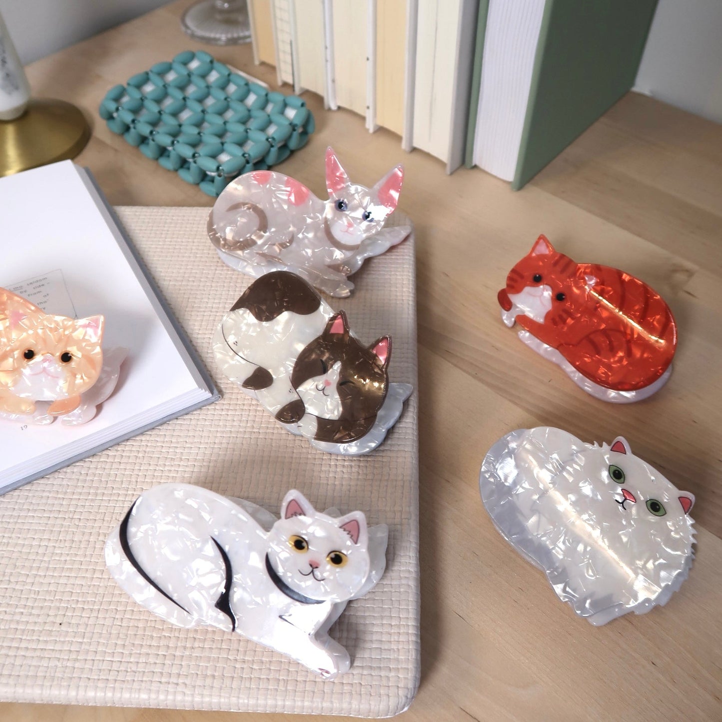 🐾 Purr-fectly Cute Cat Claw Clips – 6PC Set