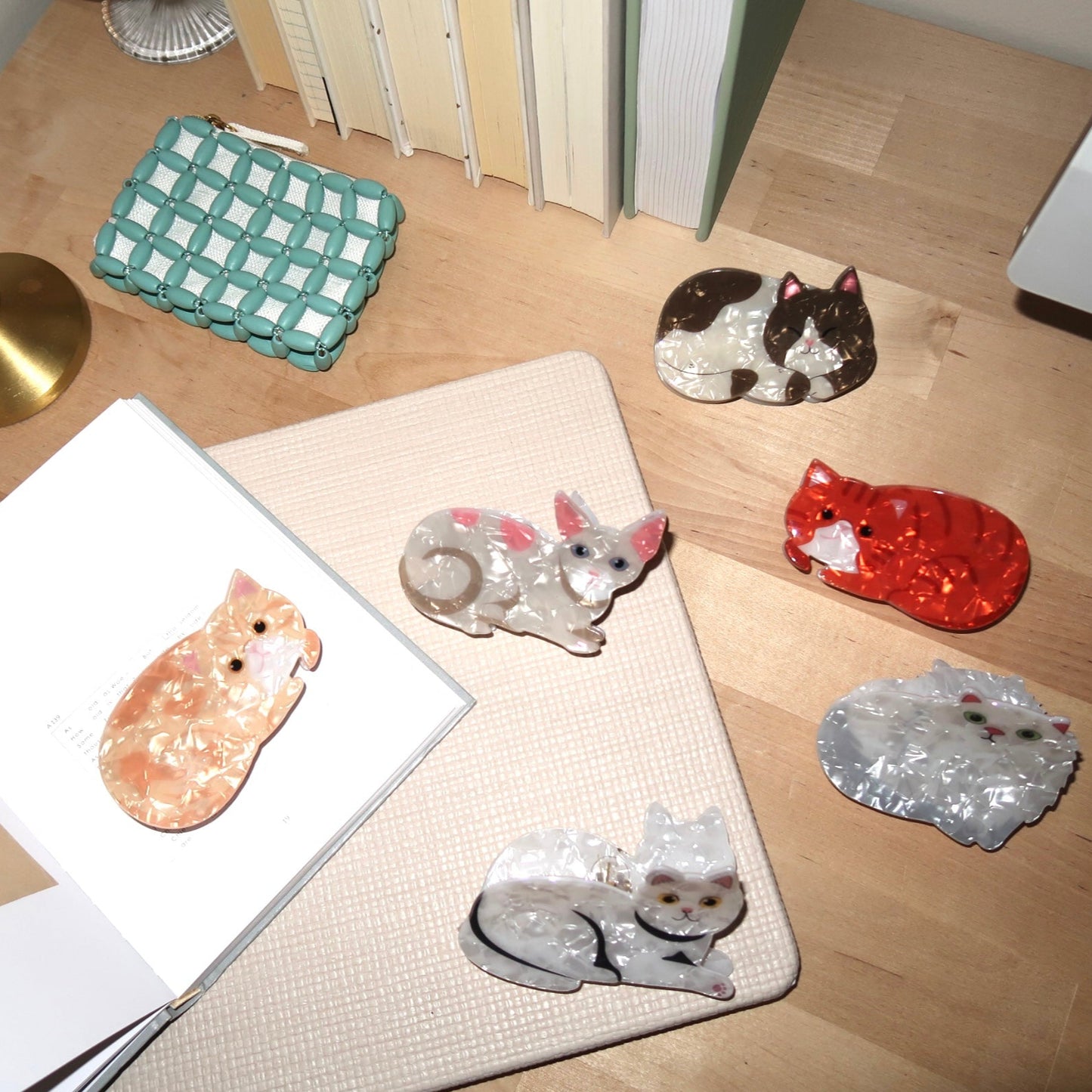 🐾 Purr-fectly Cute Cat Claw Clips – 6PC Set