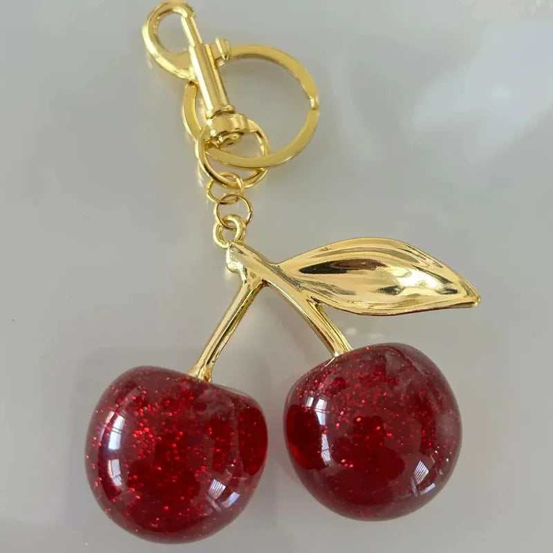 🍒 Sweet Cherry Charm Keyring ✨