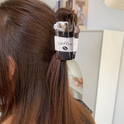 ☕ Coffee Claw Clip 💇‍♀️