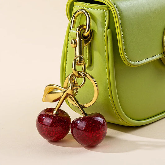 🍒 Sweet Cherry Charm Keyring ✨
