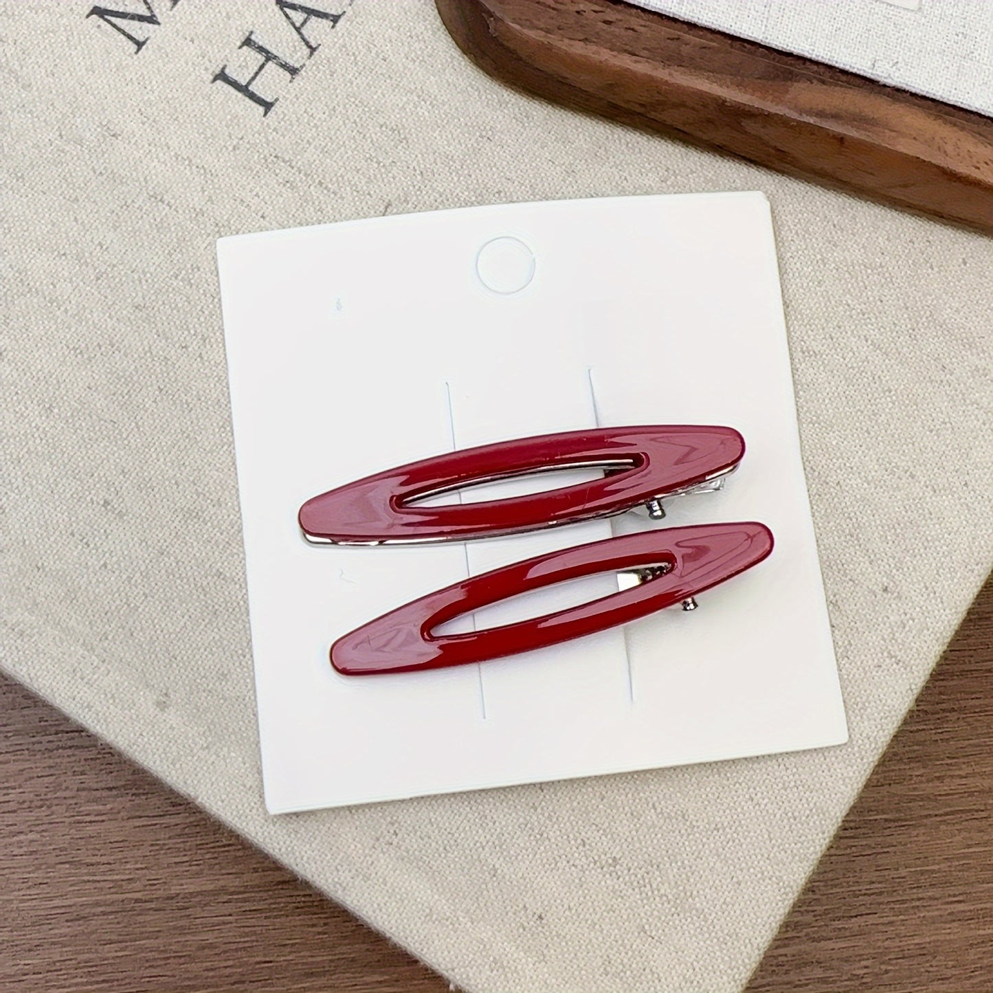 ✨ Chic & Clipped – 4PC Geometric Hair Clip Set